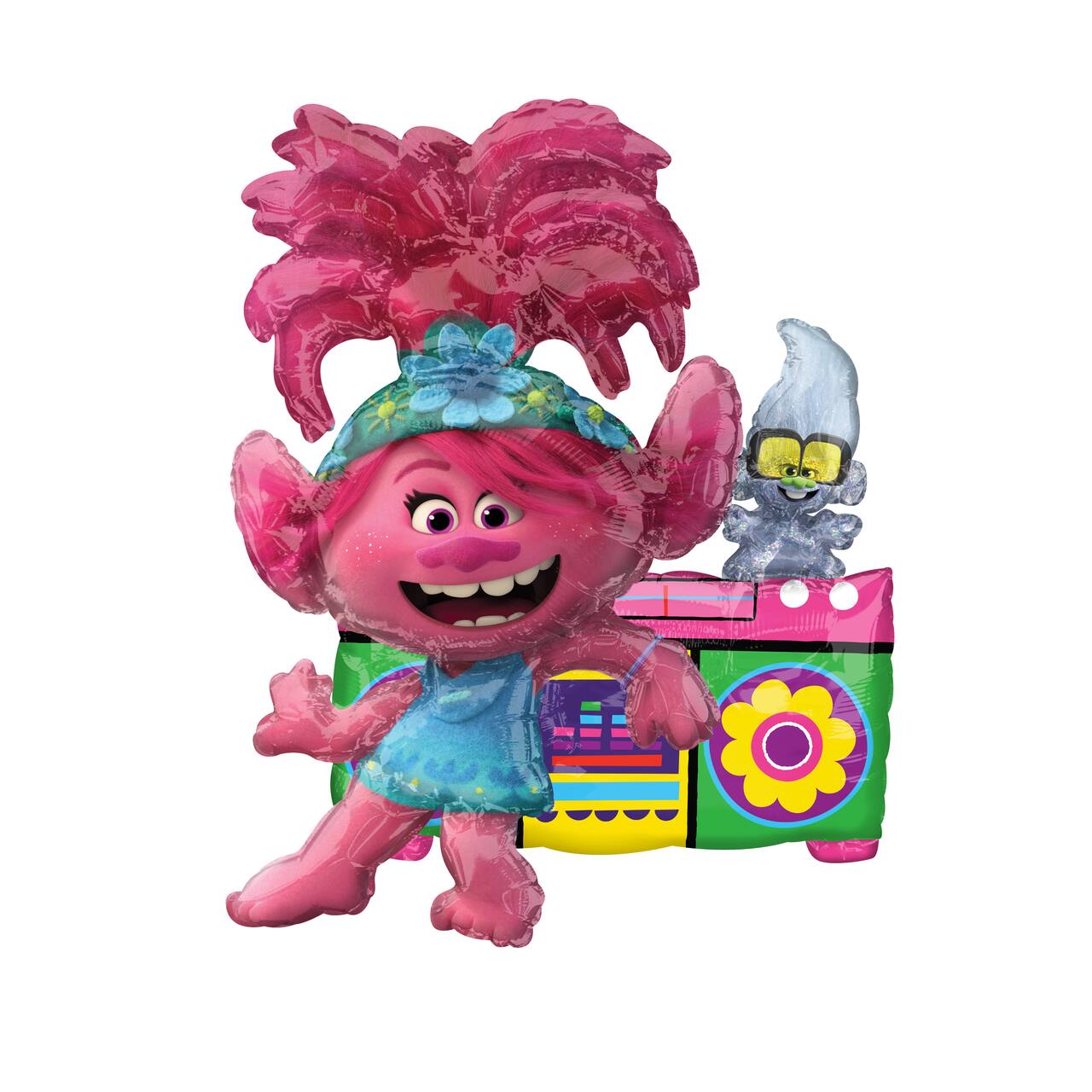 Trolls World Tour 17" Air-Filled Poppy Foil Multi-Balloon